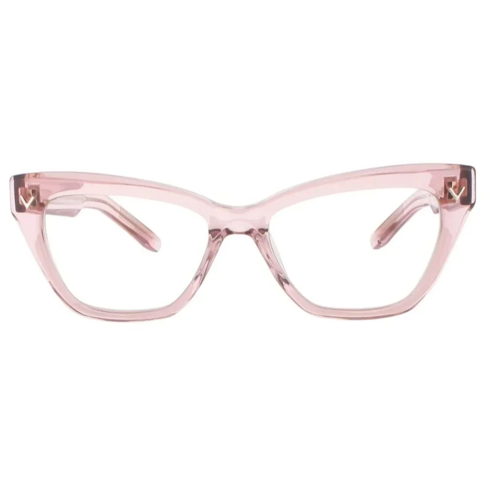 NWT VALENTINO EYEGLASSES CAT EYE WOMEN PINK EYEWEAR